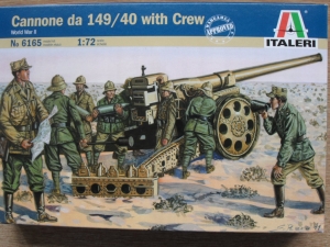 ITALERI 1/72 6165 CANNONE DA 149/40 WITH CREW